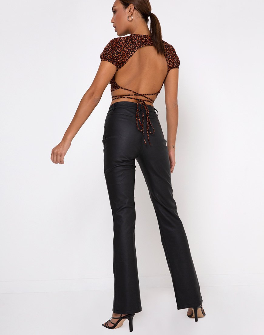 Imagen de Tasya Top en leopardo naranja