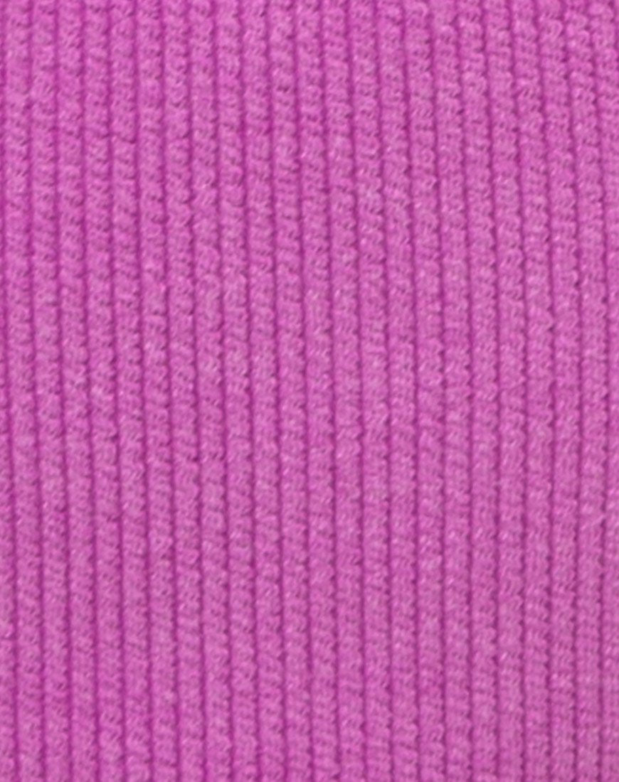 Imagen del sujetador de bikini Taya de canalé arrugado Violeta