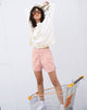 Imagen del short Lala de rayas verticales naranja