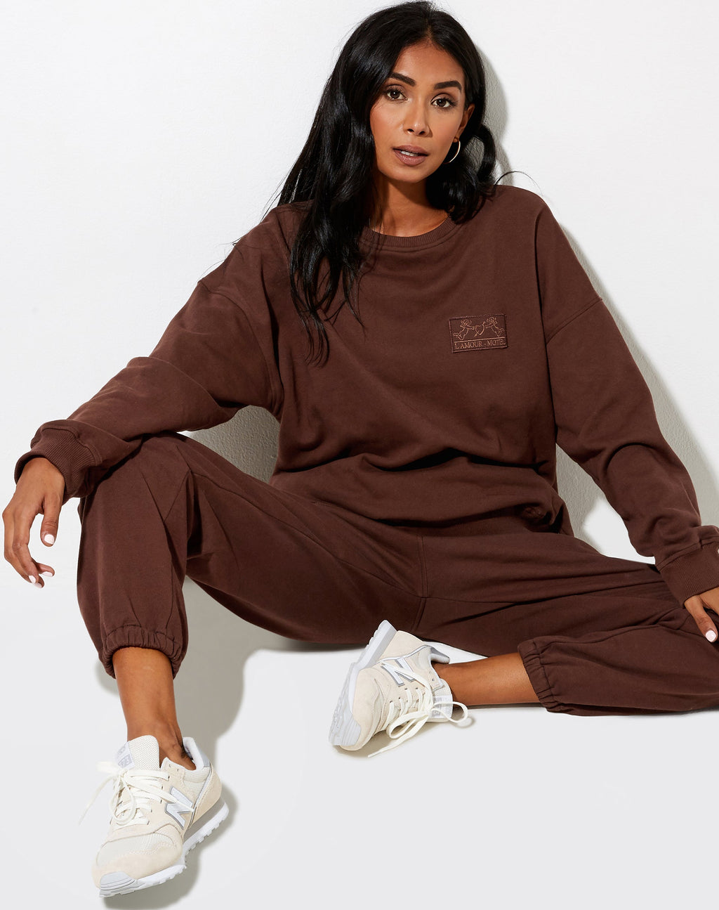 Sudadera Ted en Caoba Profundo L'Amour Cherub Label Embro