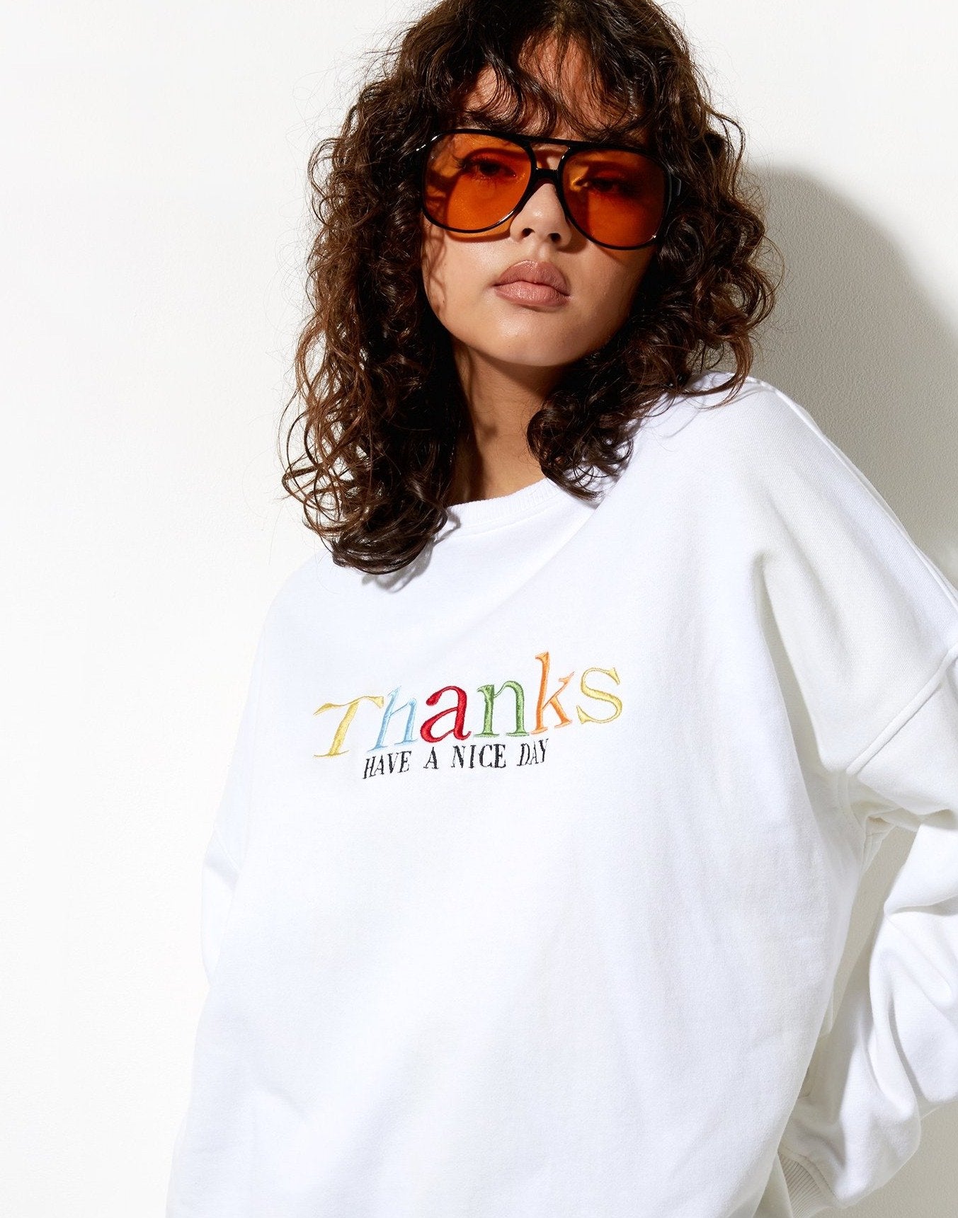 Imagen de sudadera Ted en blanco Thank You Have A Nice Day Embro