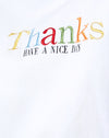 Thank You Have A Nice Day Embro Blanco