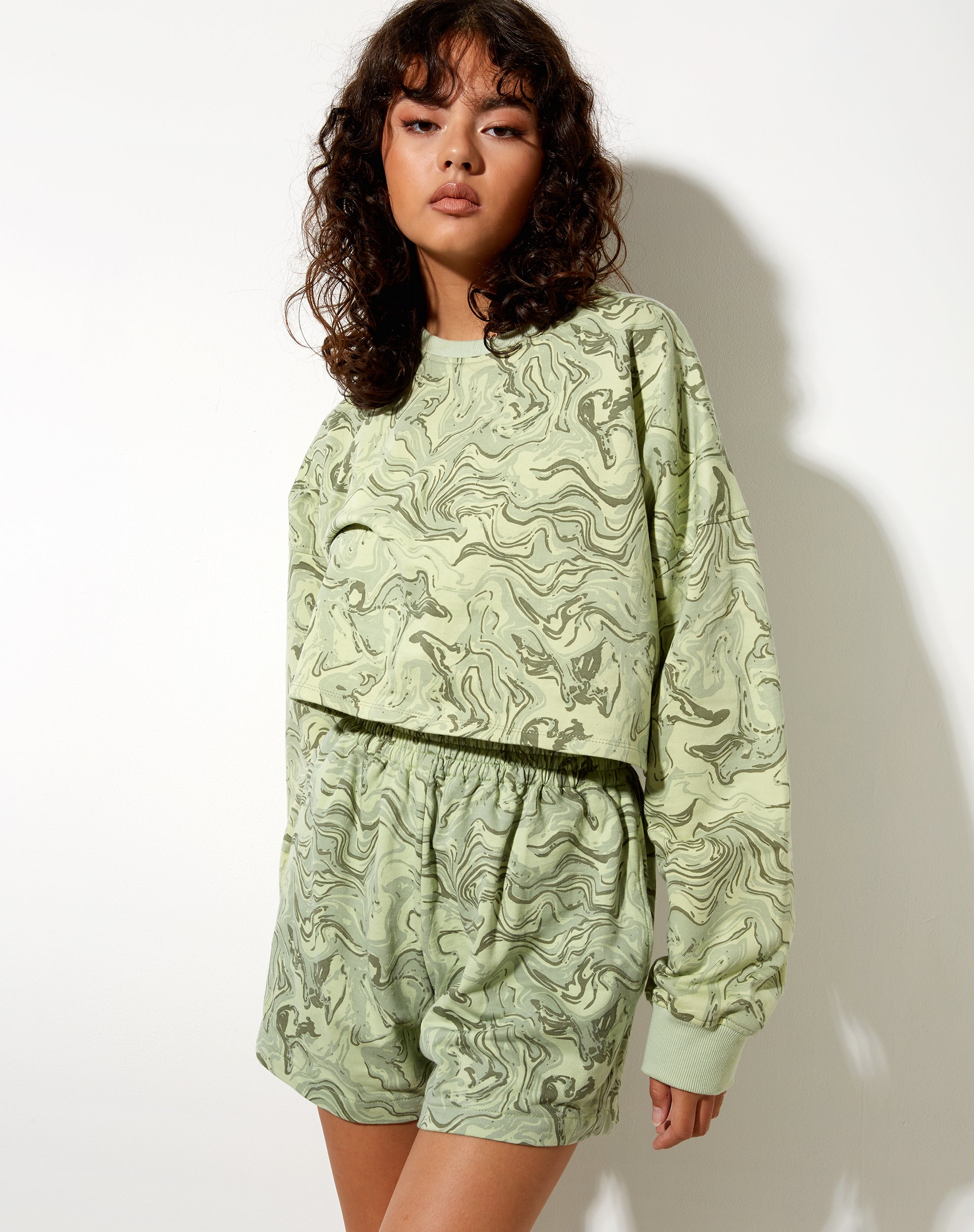 Imagen de Fawly Crop Top Verde Mármol