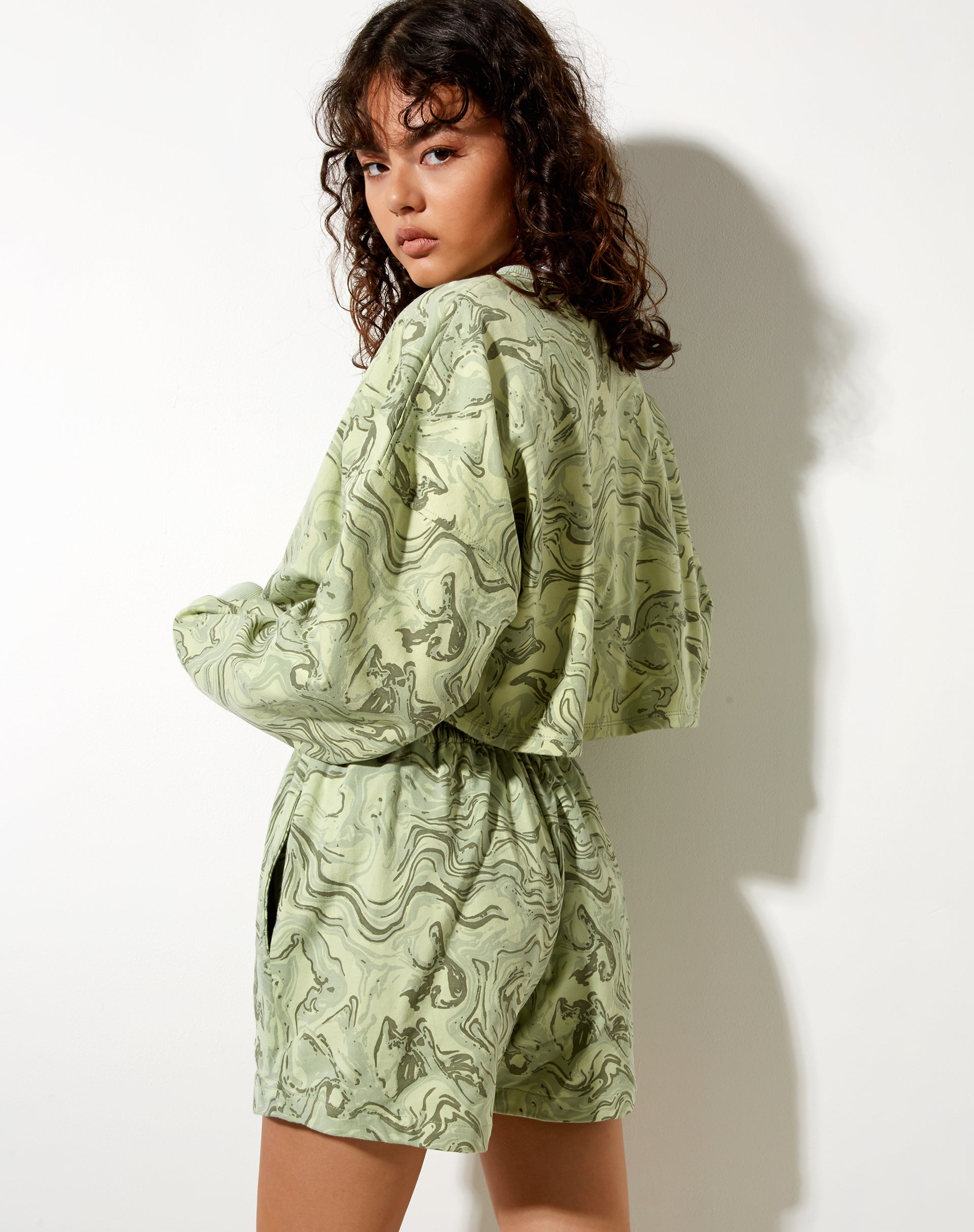 Imagen de Fawly Crop Top Verde Mármol