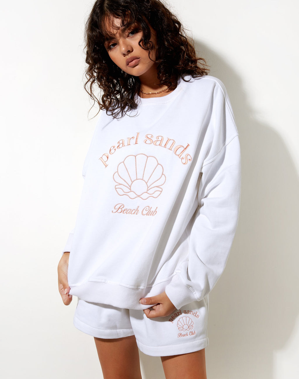 Sudadera Ted en Blanco Pearl Sand Embro