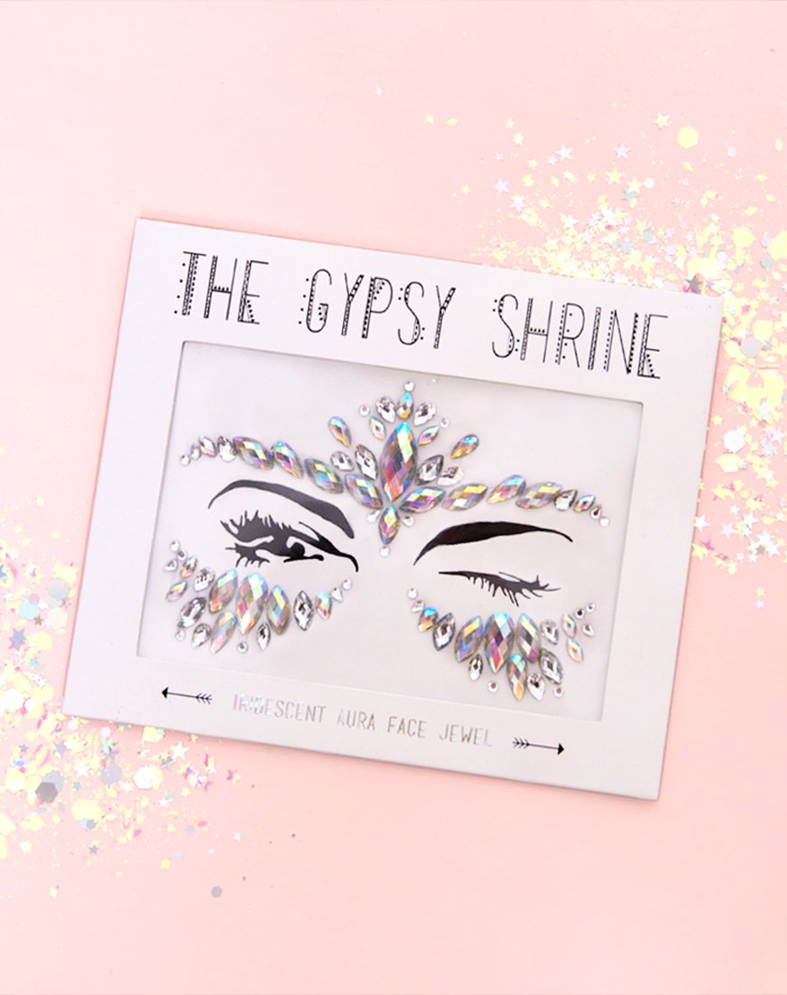 Imagen de The Gypsy Shrine Iridescent Aqua Face Jewel