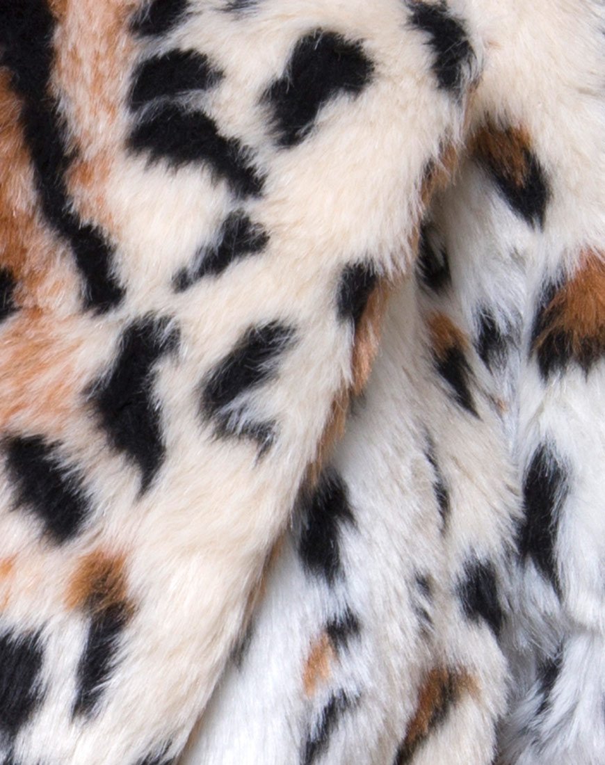 Imagen del abrigo Tina de piel sintética de leopardo