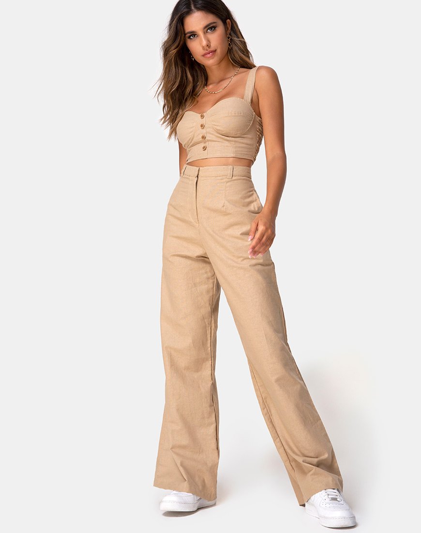 Imagen del pantalón Tanira de color topo