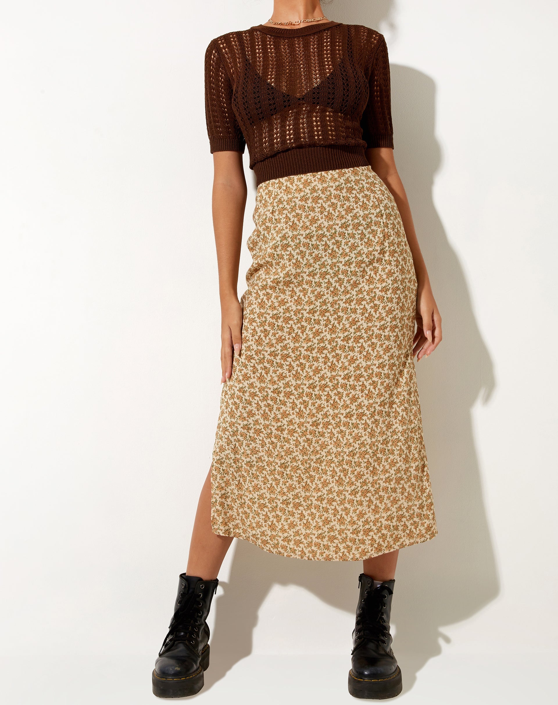 Imagen de Tindra Falda Midi en Ditsy Lavado