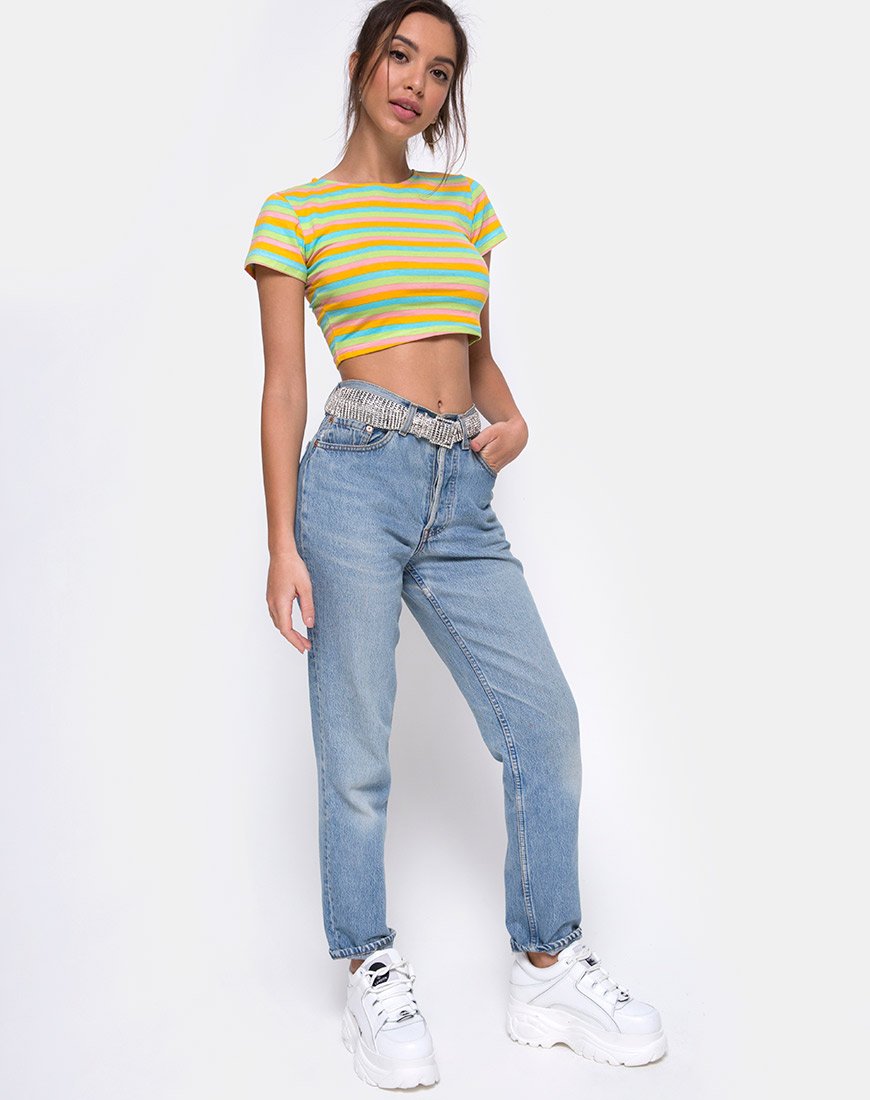 Imagen de Tindy Crop Top en Sweet Stripe