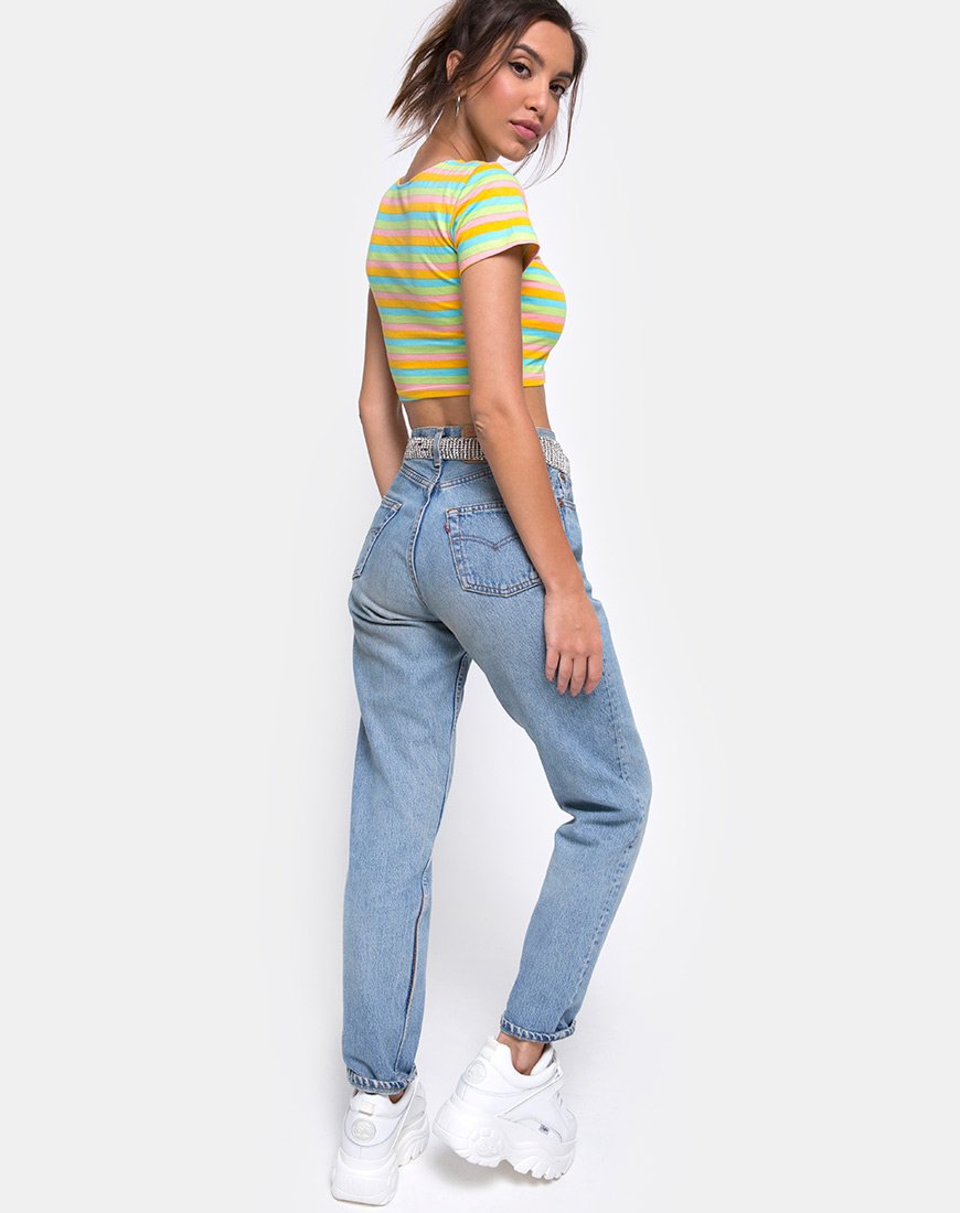 Imagen de Tindy Crop Top en Sweet Stripe