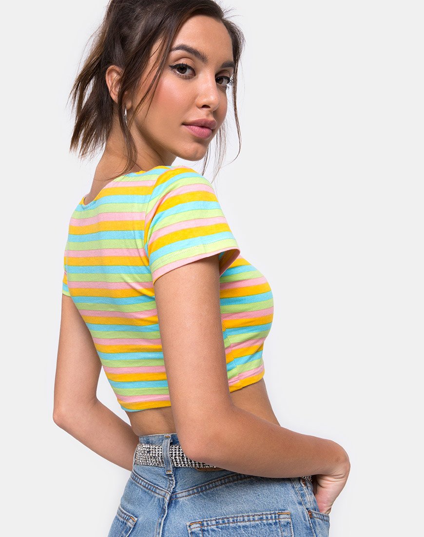 Imagen de Tindy Crop Top en Sweet Stripe