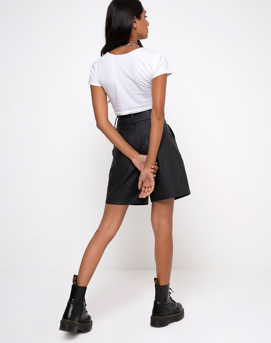 Imagen de Tindy Crop Top en blanco Cherub Embro Negro