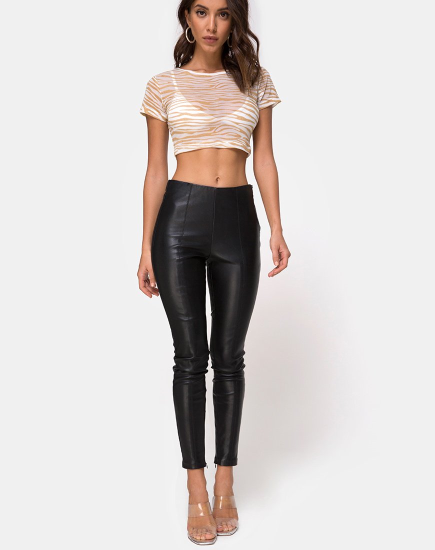 Imagen de Tindy Top en Red Tan Cream Zebra