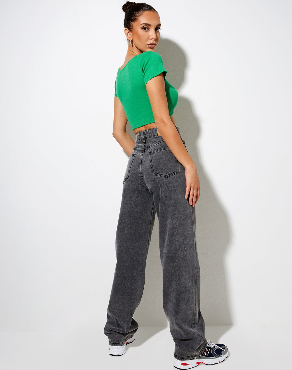 Tindy Crop Top en Rib Fun Verde Bellissimo