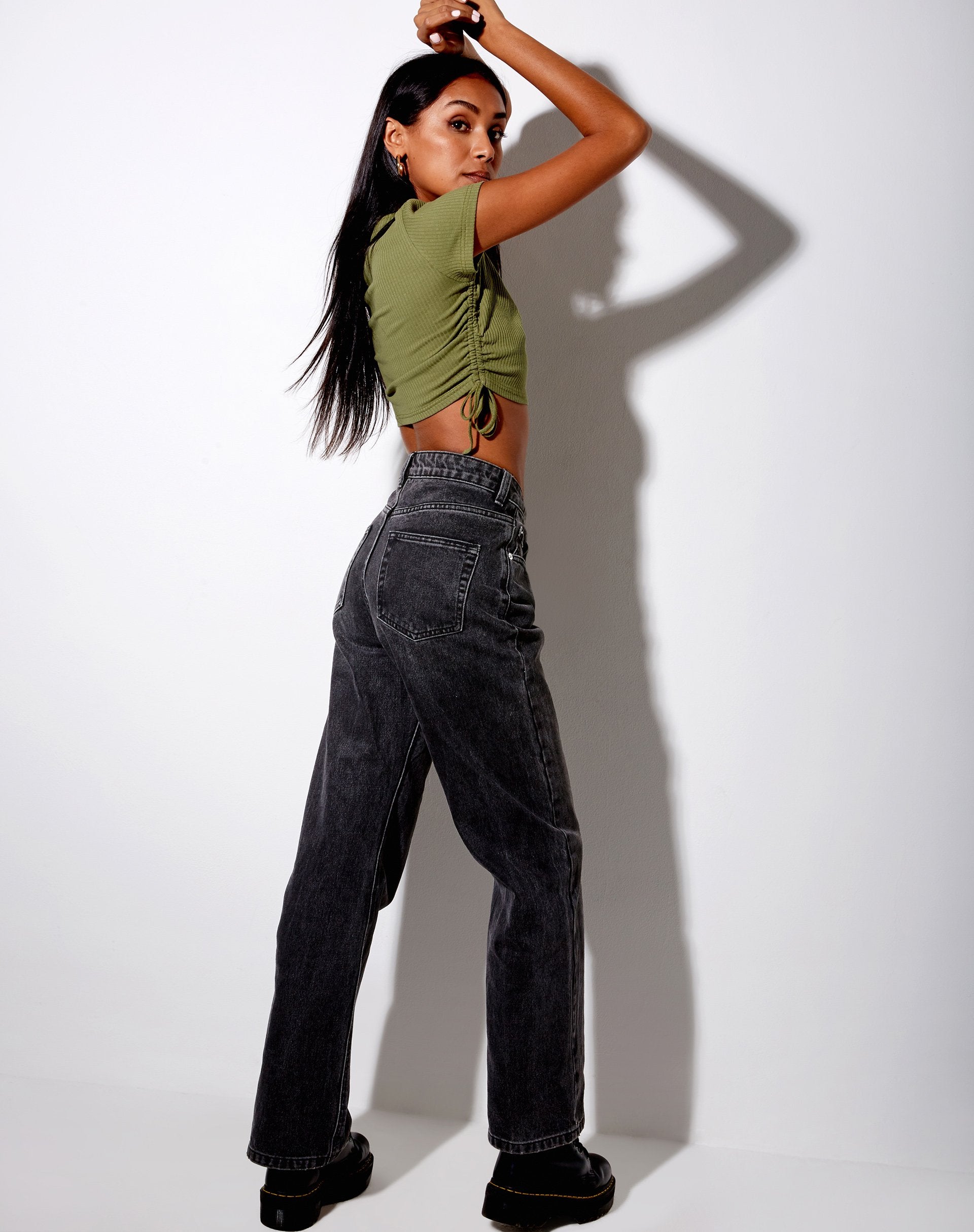 Imagen de Tiner Crop Top en Rib Olive