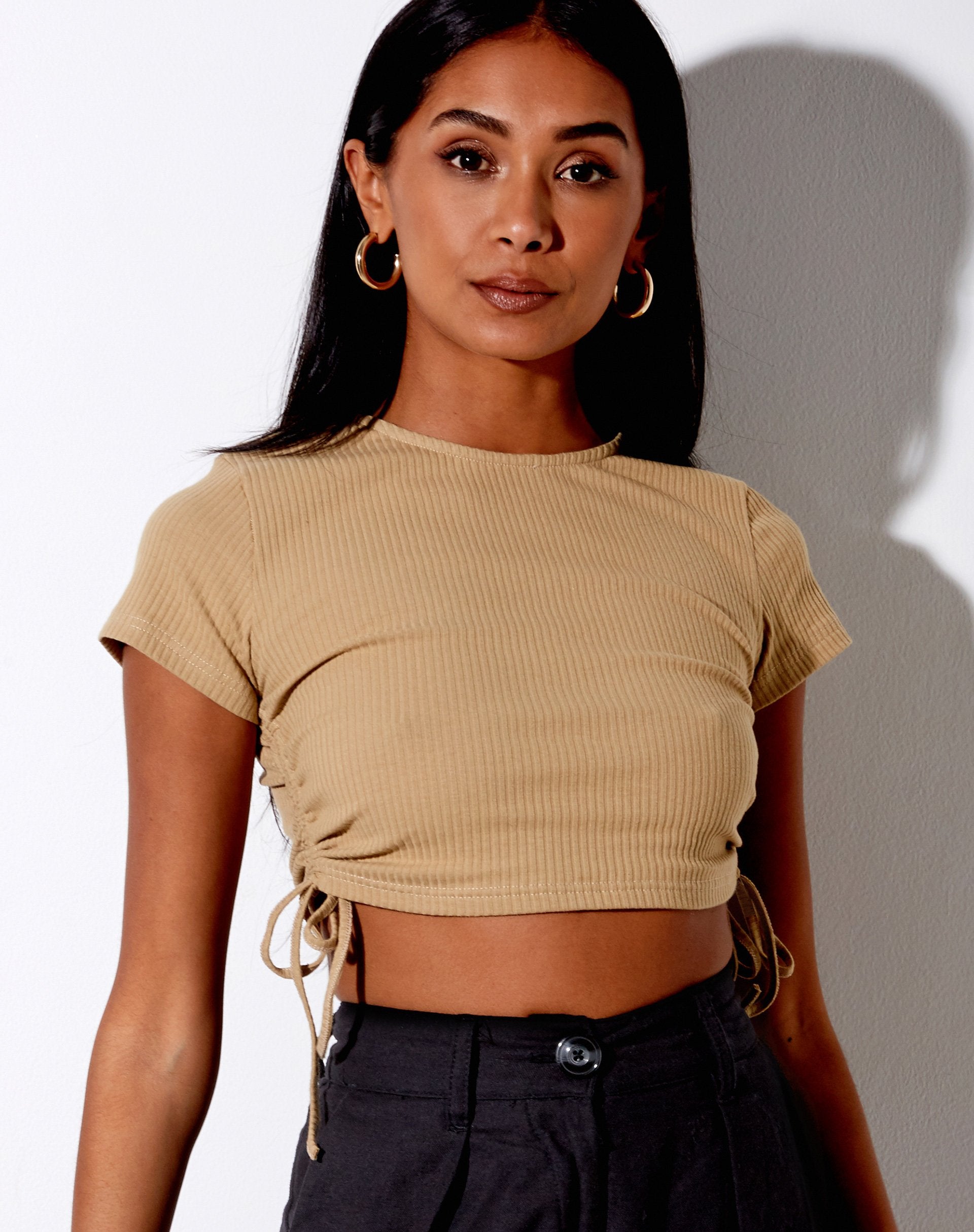Imagen de Tiner Crop Top en Rib Cocoa