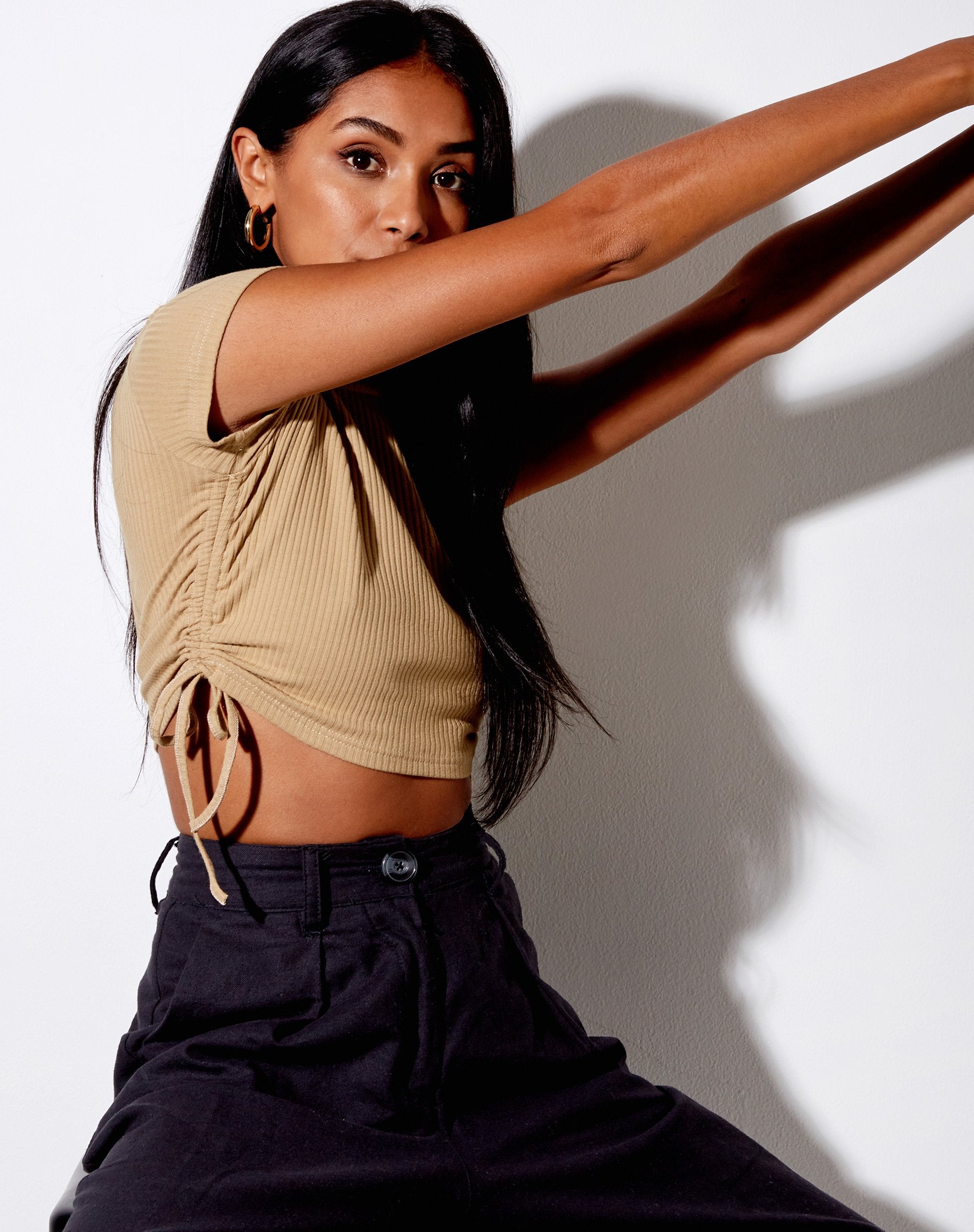 Imagen de Tiner Crop Top en Rib Cocoa