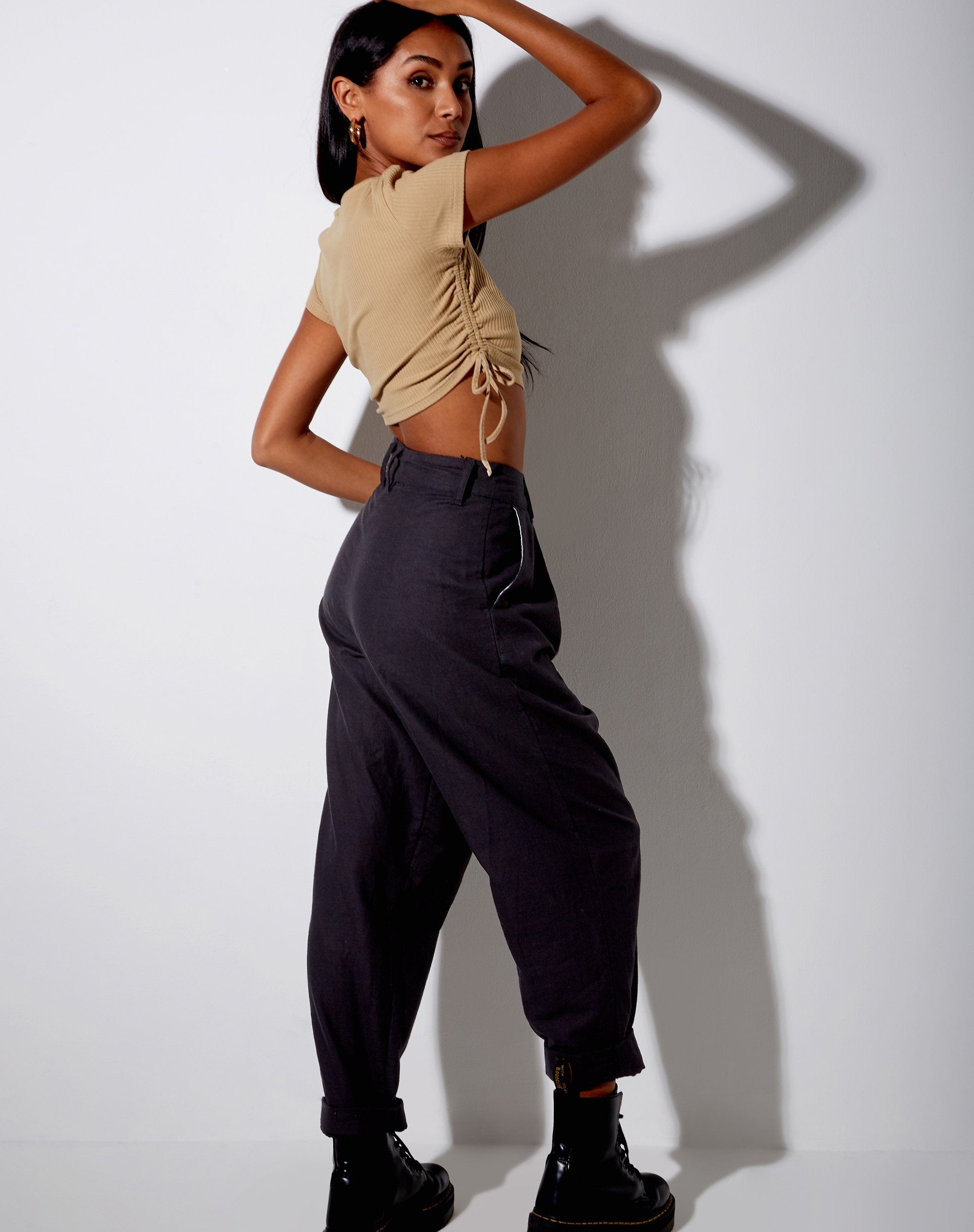 Imagen de Tiner Crop Top en Rib Cocoa