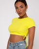 Imagen de Tiner Crop Top en Rib Sunny Yellow