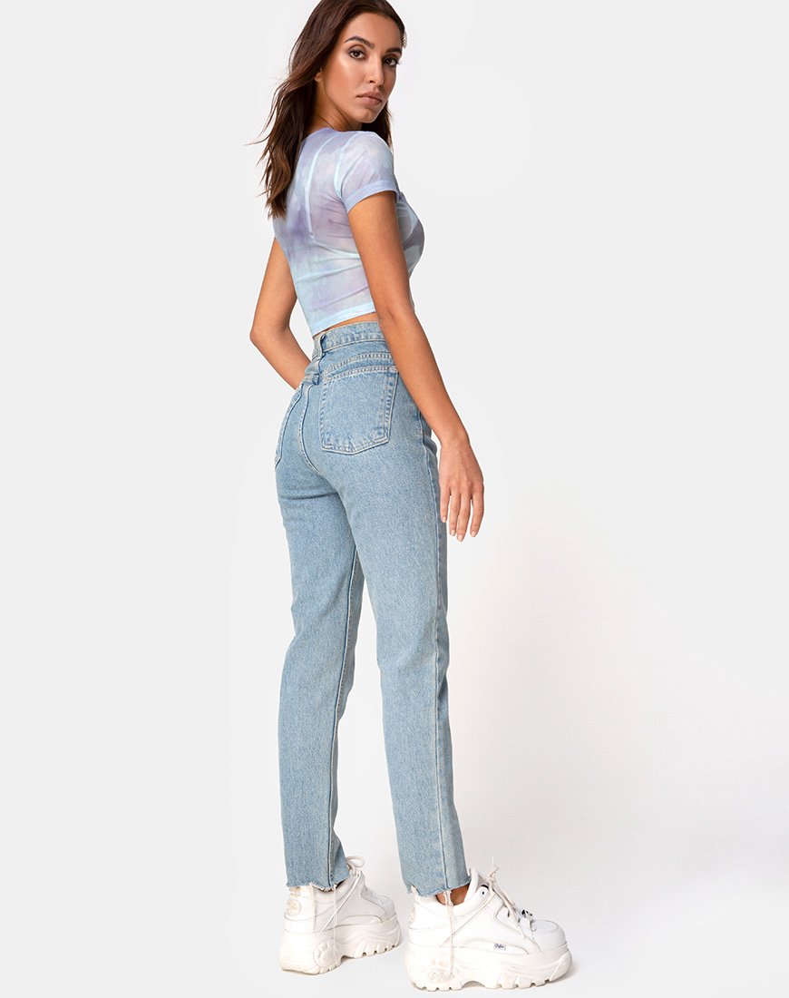 Imagen de Tiney Crop Top Tee in Cherub Kiss Blue