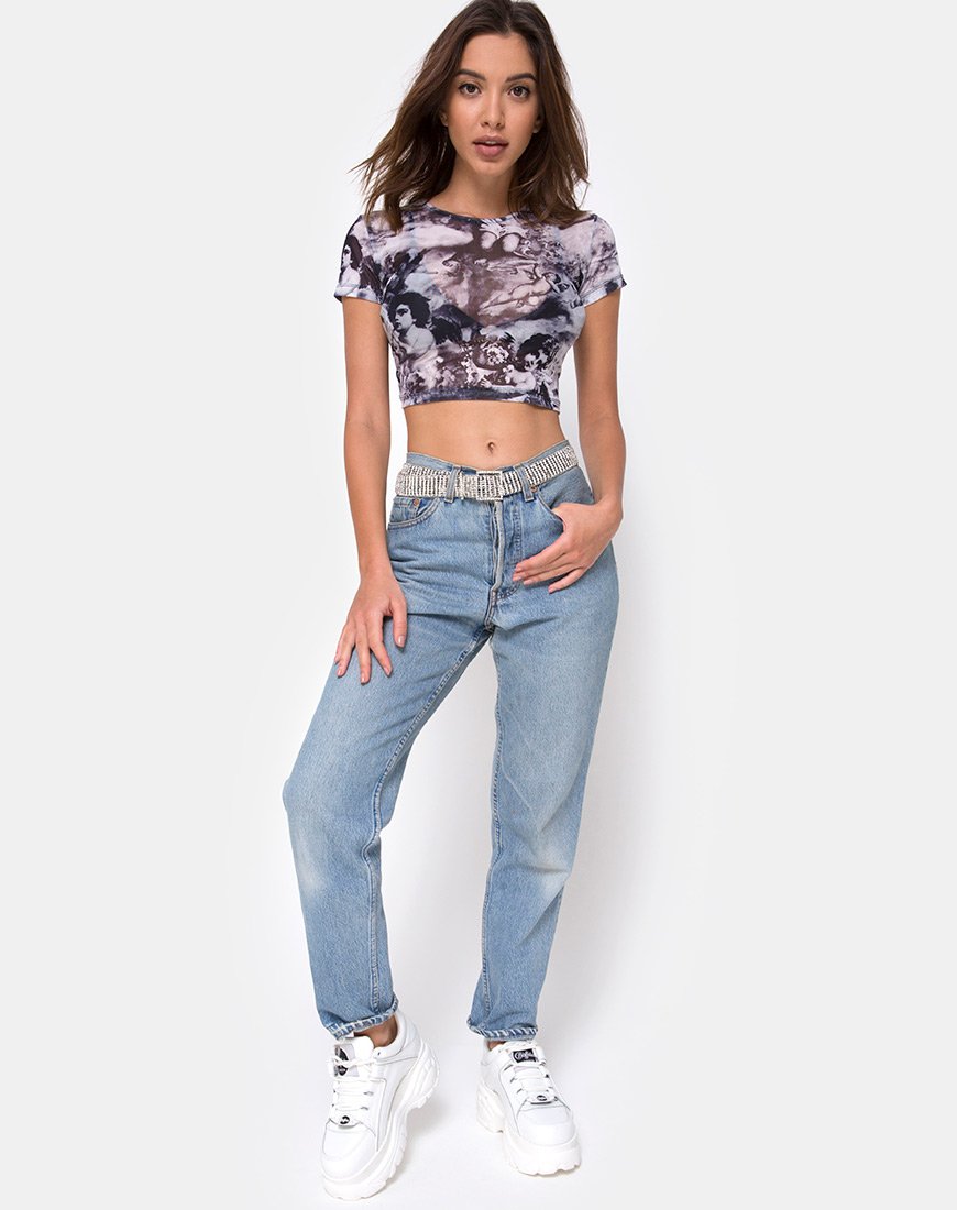 Imagen de Tiney Crop Top en malla Cherub