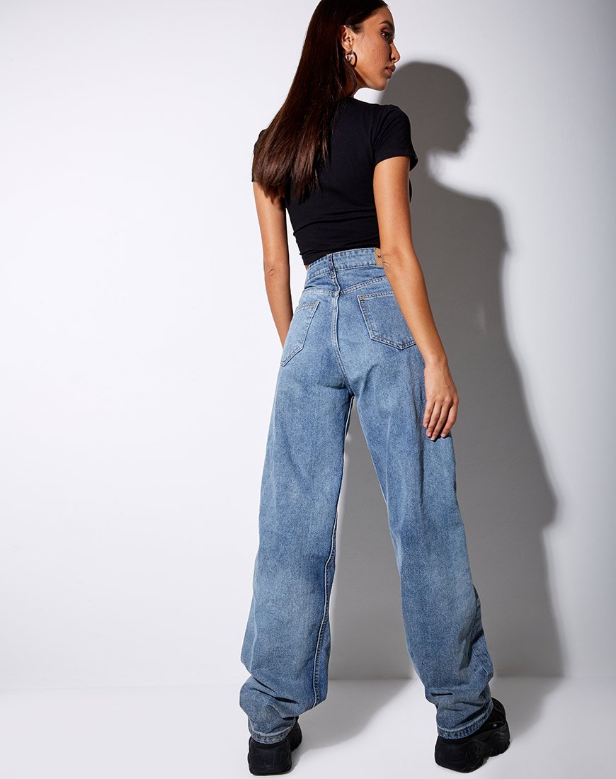 Imagen de Tiney Crop Tee en negro Géminis Diamante