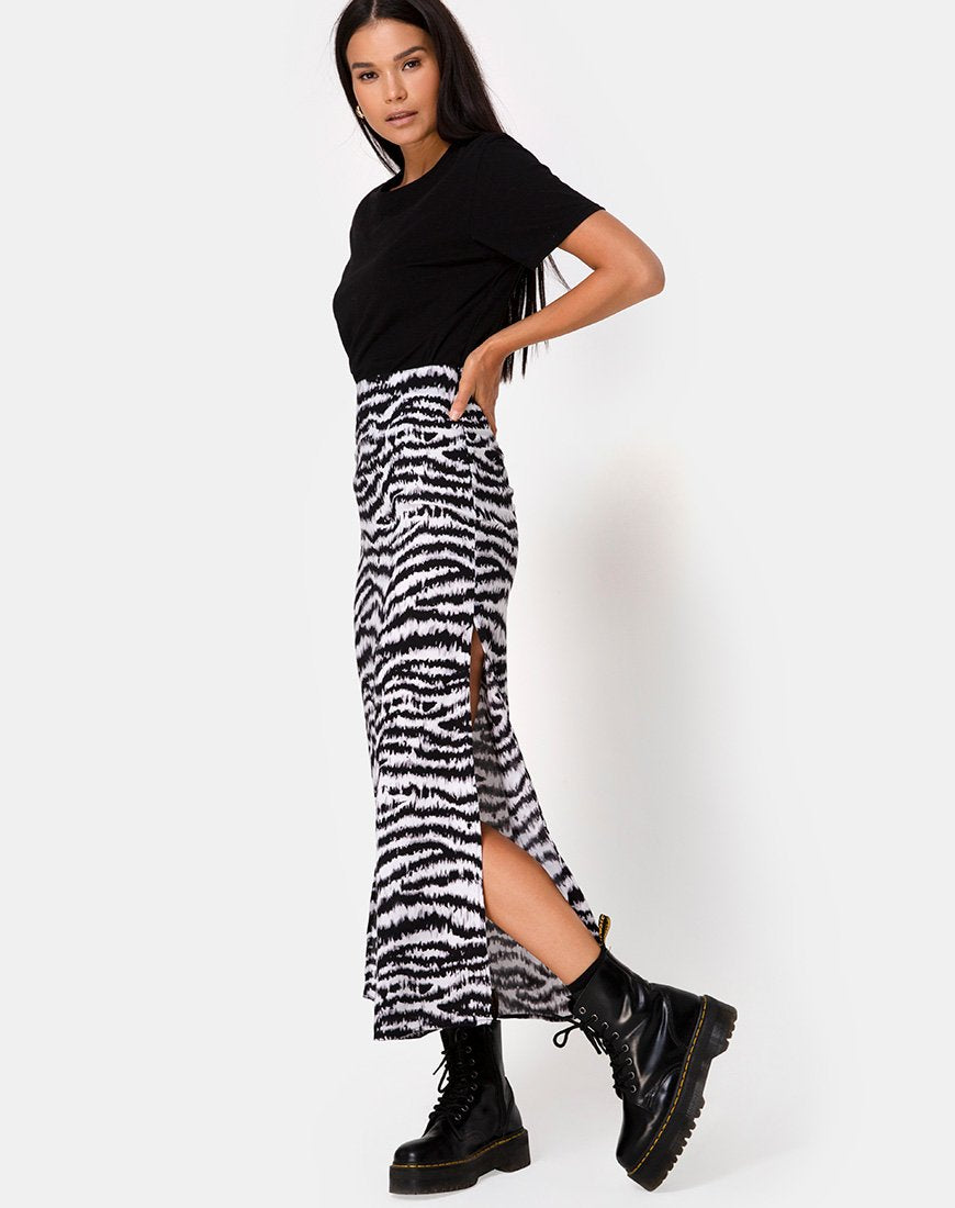 Tinxi Falda en Animal Drip Gris