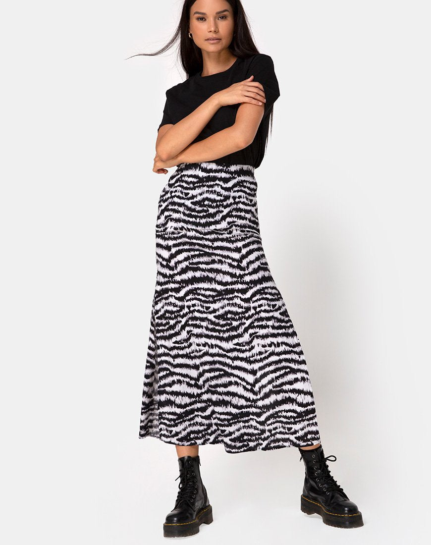 Tinxi Falda en Animal Drip Gris