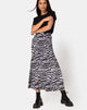 Imagen de la falda Tinxi en gris gota animal