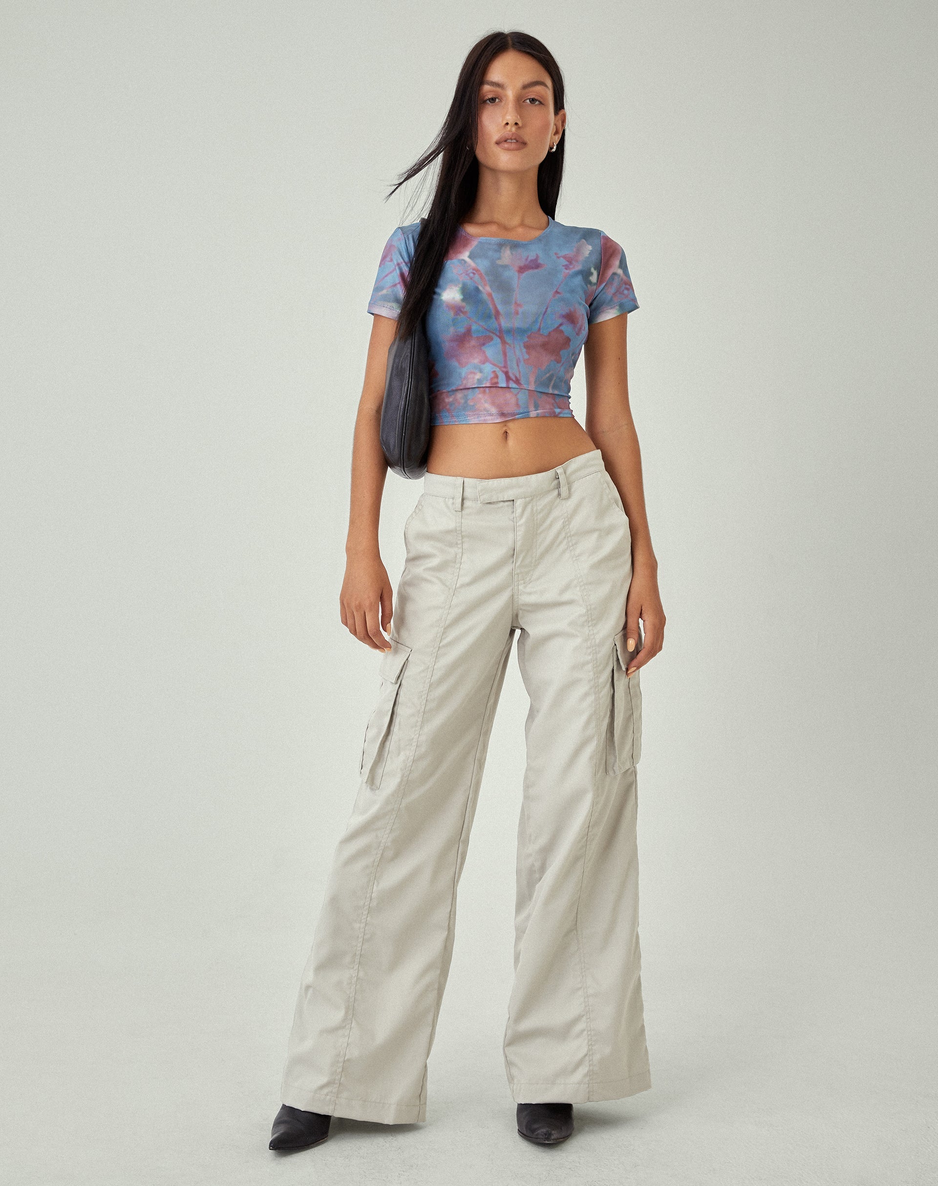 imagen de MOTEL X JACQUIE Tonia Top Estampado en Malla Lumen Azul