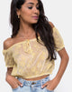 Imagen de Eva Crop Top en encaje pastel Limón