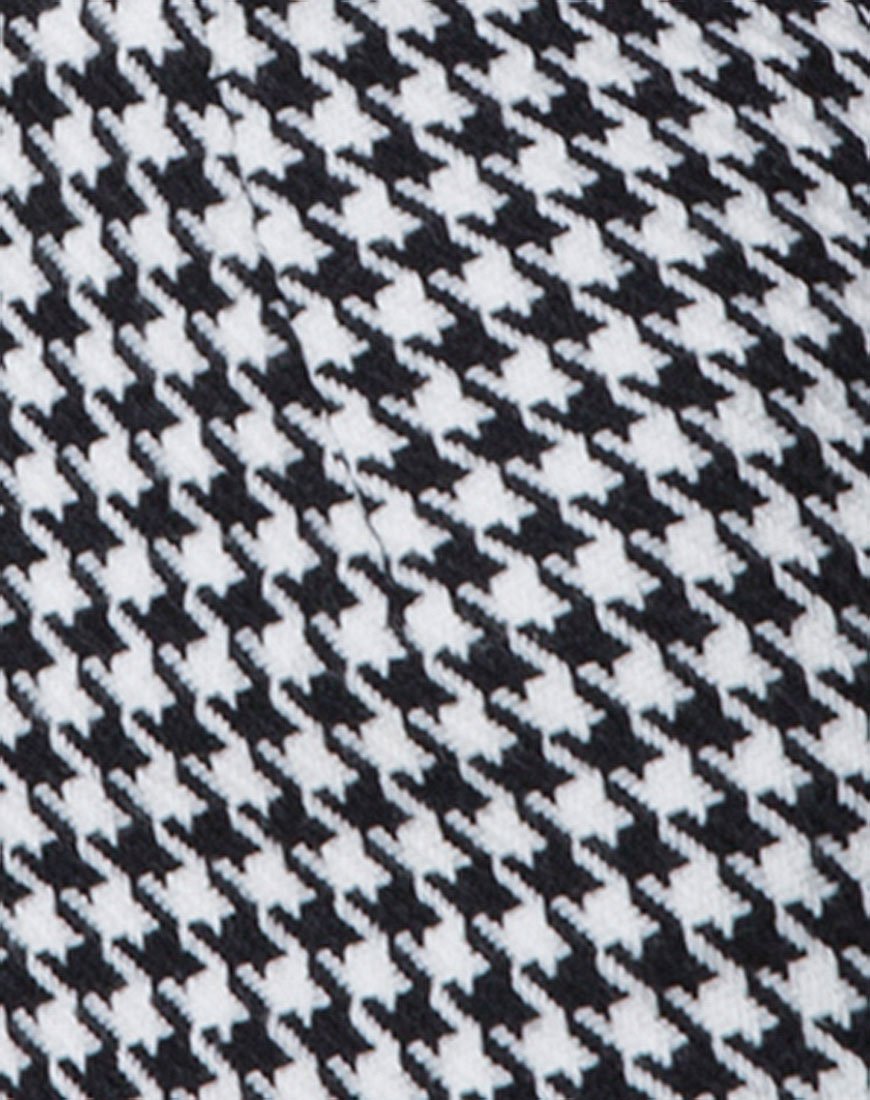 Imagen de Topaz Minifalda a cuadros pata de gallo Blanco y negro