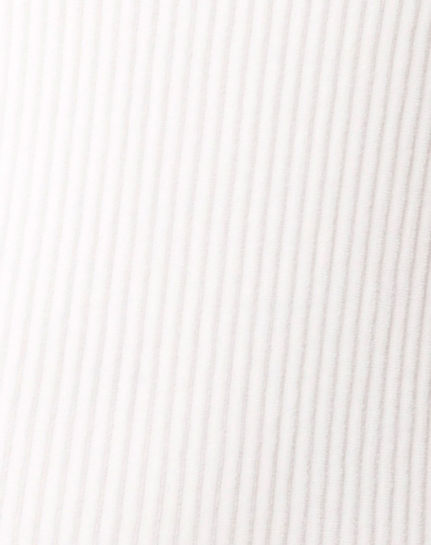 Imagen de Tor Bodycon Dress in Rib White