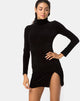 Imagen de Tor Dress in Velvet Rib Negro