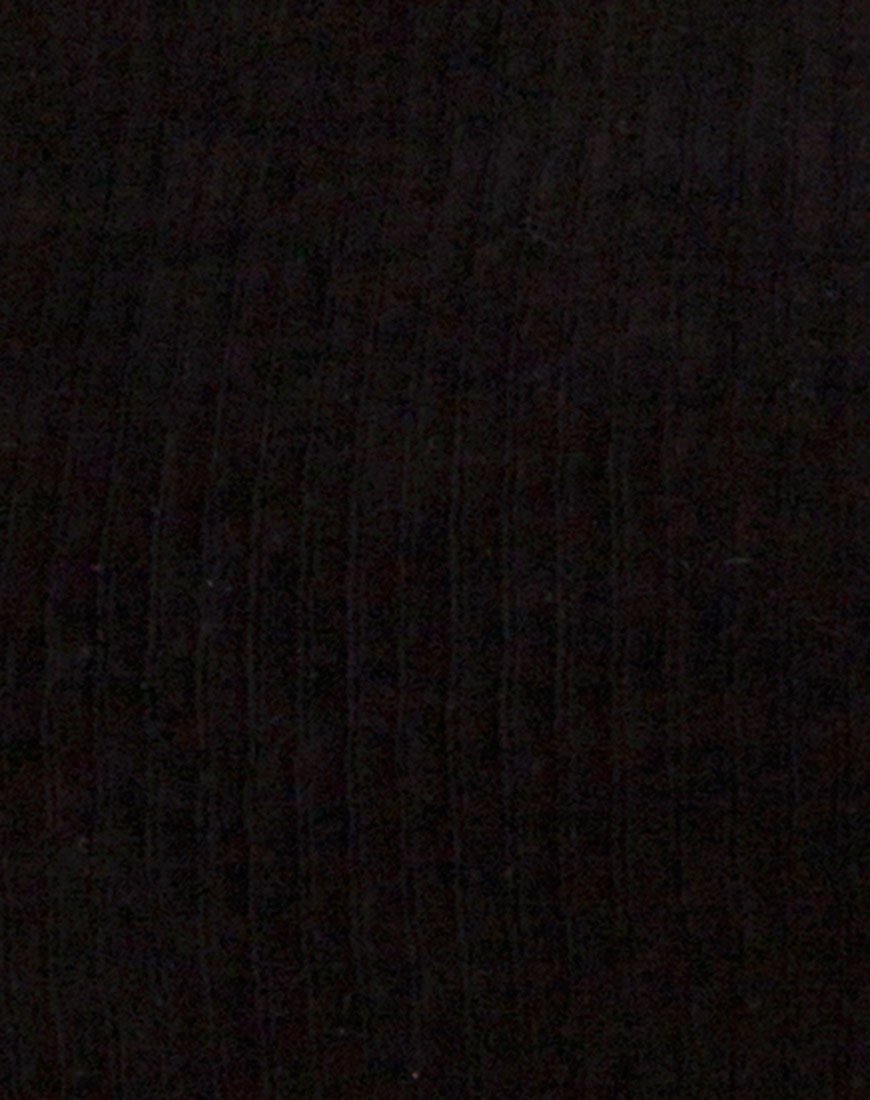 Imagen de Tor Dress in Velvet Rib Negro