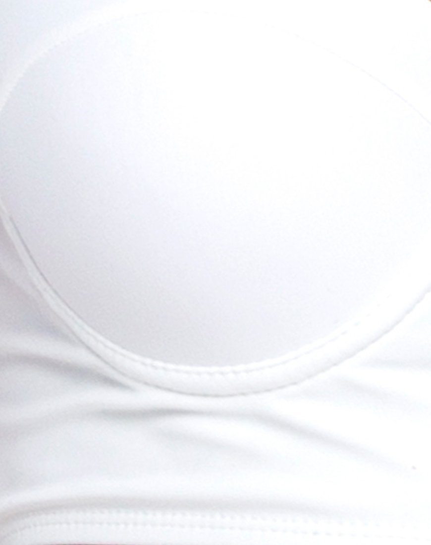 Imagen de braguita de bikini Torte Lace Up blanca