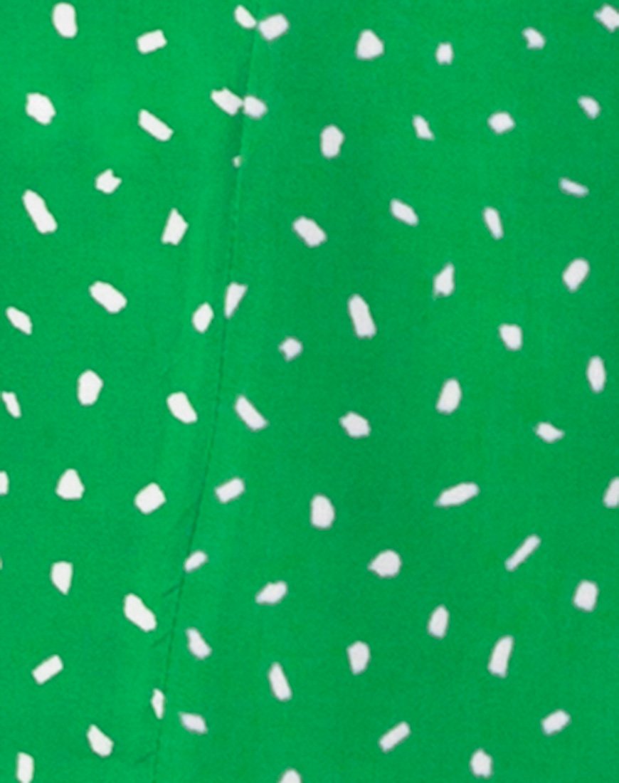 Imagen de Trasti Wrap Dress in Mini Diana Dot Green
