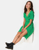 Imagen de Trasti Wrap Dress in Mini Diana Dot Green