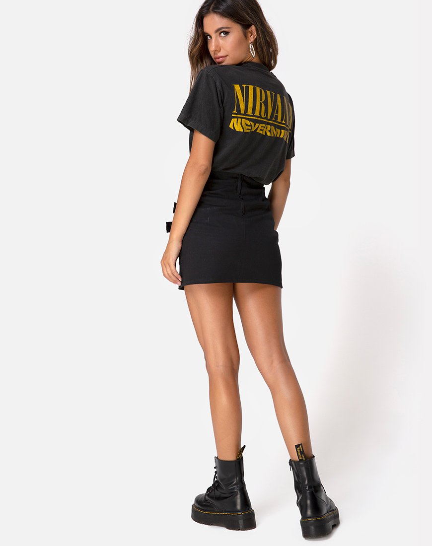Imagen de la minifalda Tribel negra