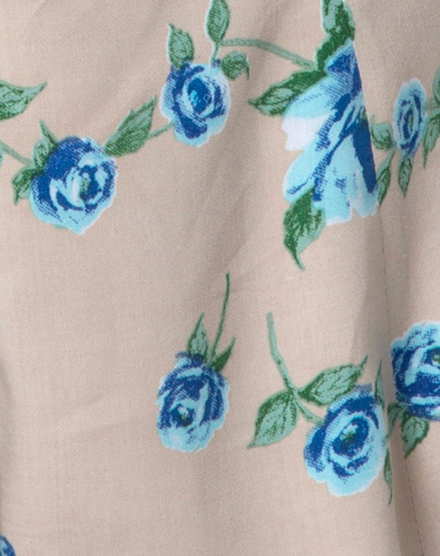 Imagen del vestido Trisemi en azul flor de rosa
