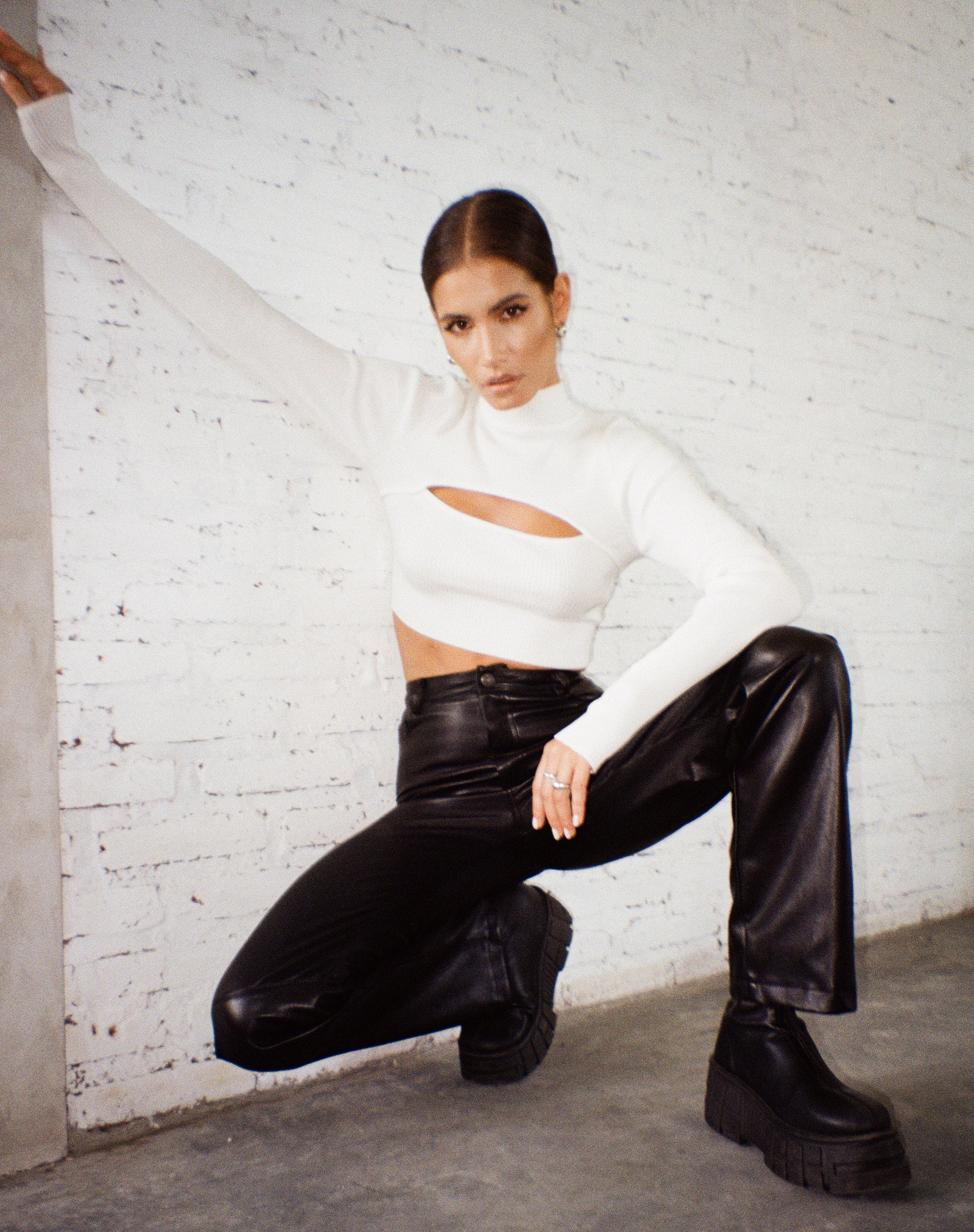 Imagen de Tronis Crop Top en Rib Star Blanco