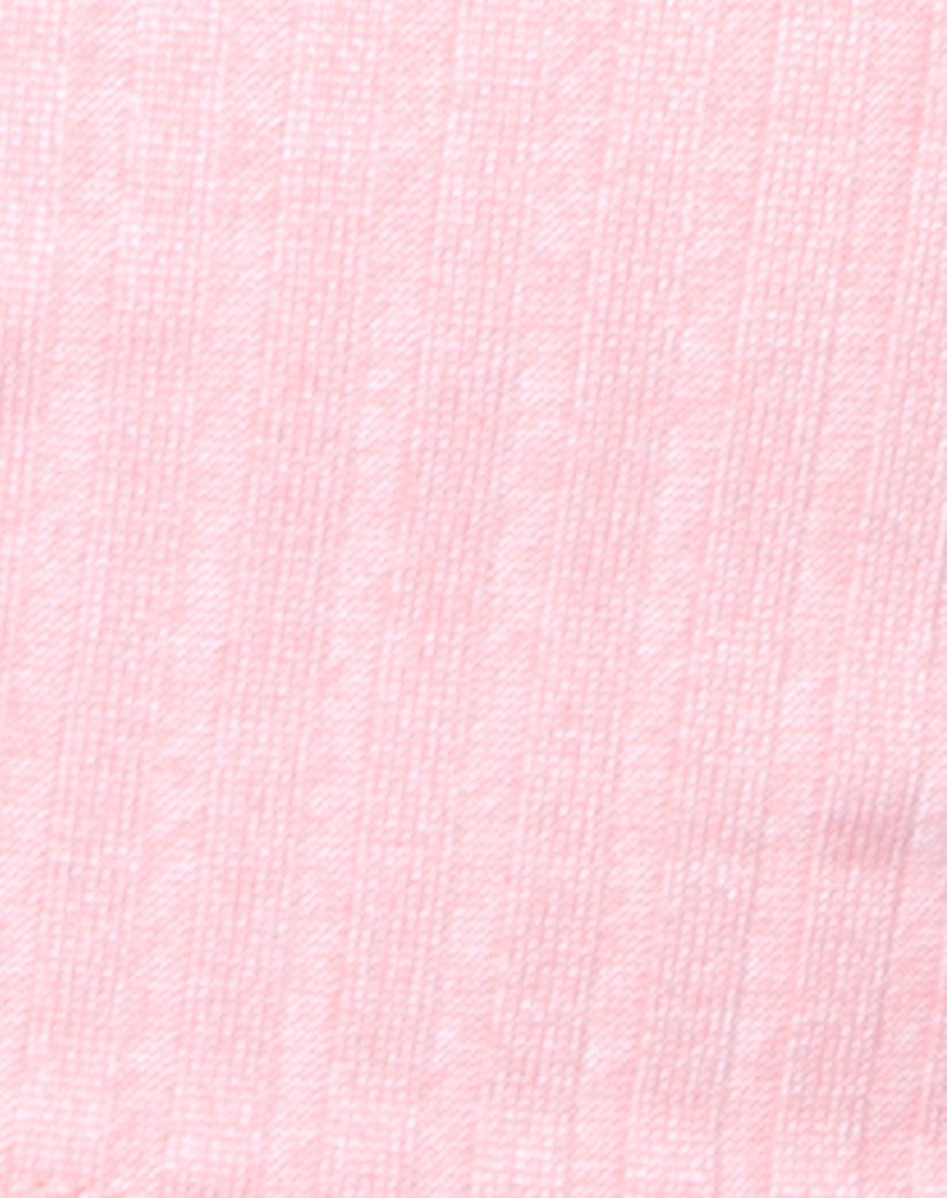 Imagen de Camiseta de tirantes en canalé Blush