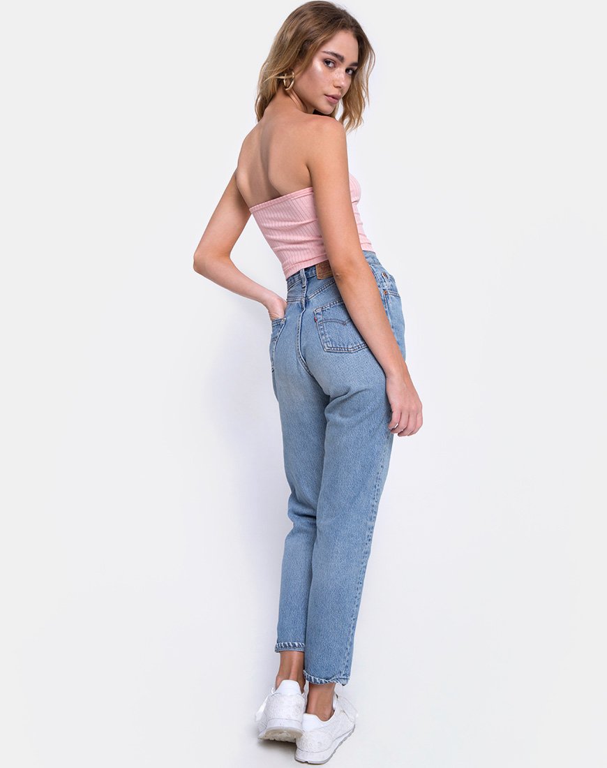 Imagen de Camiseta de tirantes en canalé Blush
