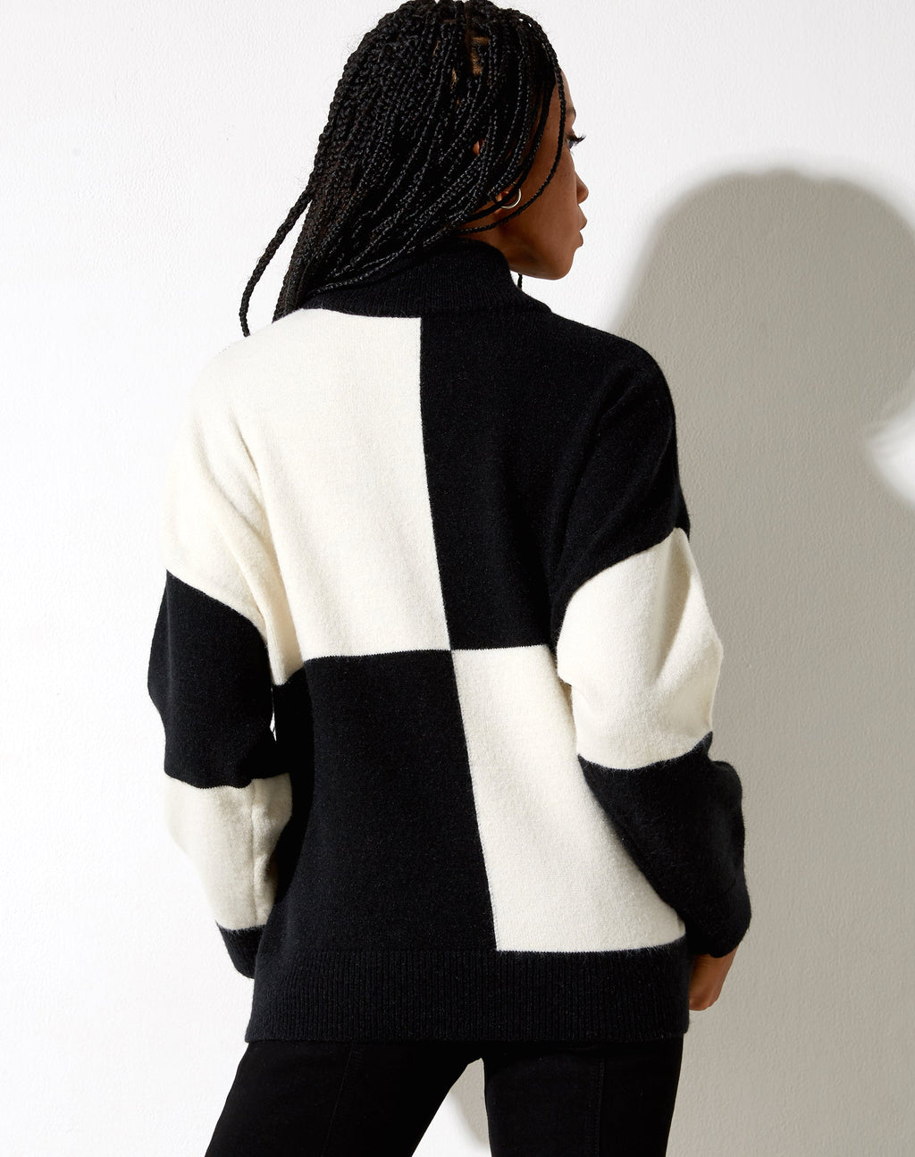 Sudadera Tusca en negro y crema