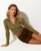 imagen de Tusha Top en Chevron Verde