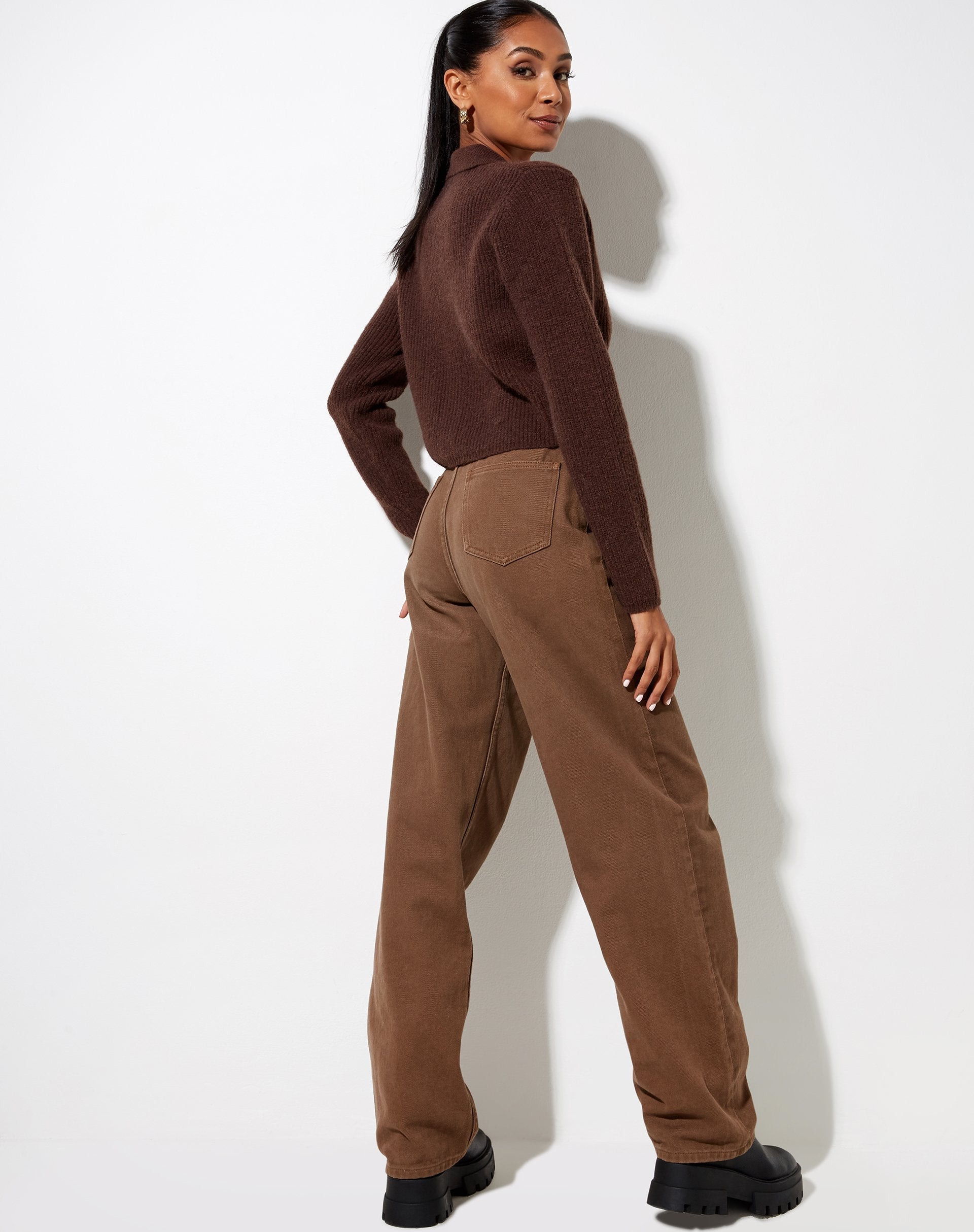 Imagen de Tuzip Cardi de punto Choco Marrón