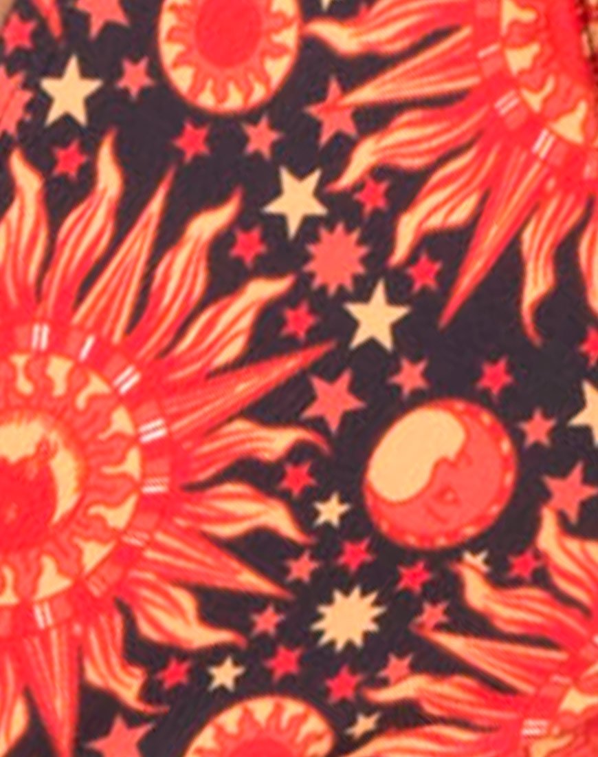 Imagen de braguita de bikini Twist Wrap en Flaming Skies