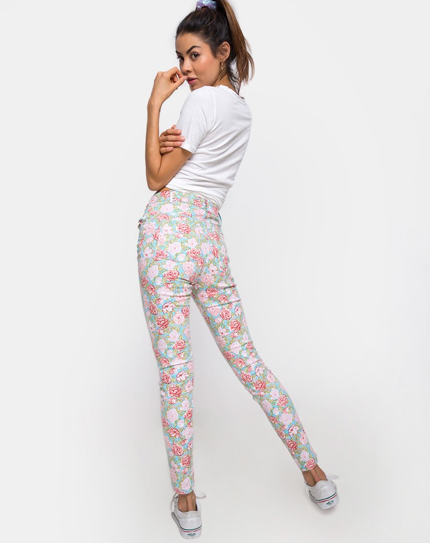 Ultimate Jean in Bloom Floral Base Azul