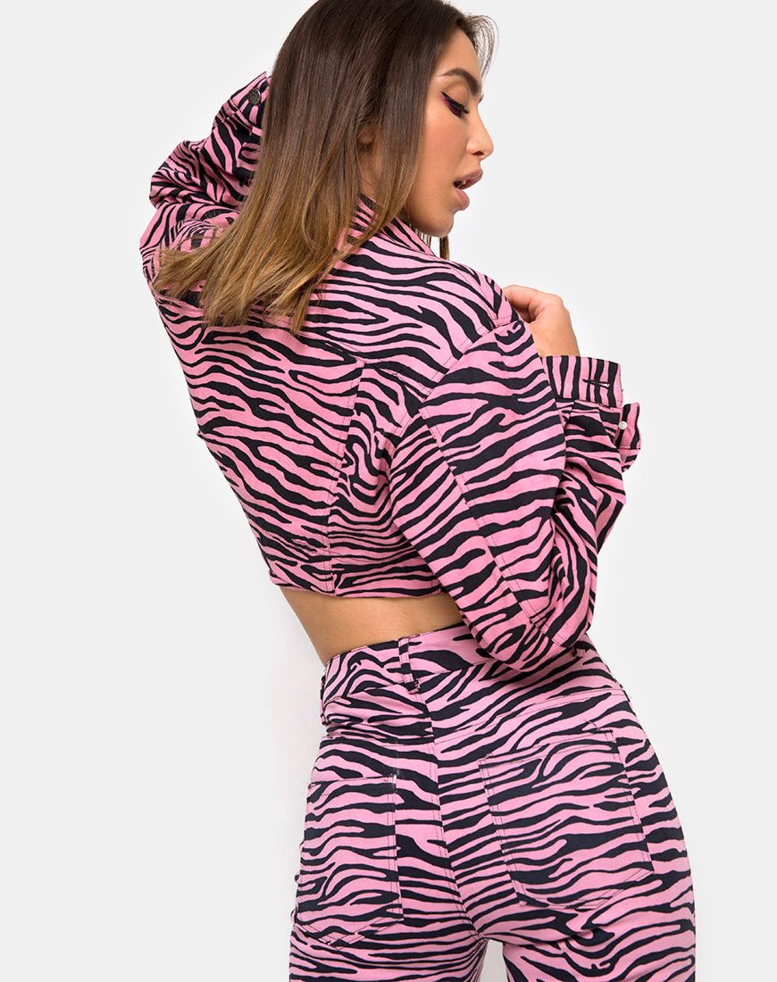Ultimate Jean en rosa cebra de Zip